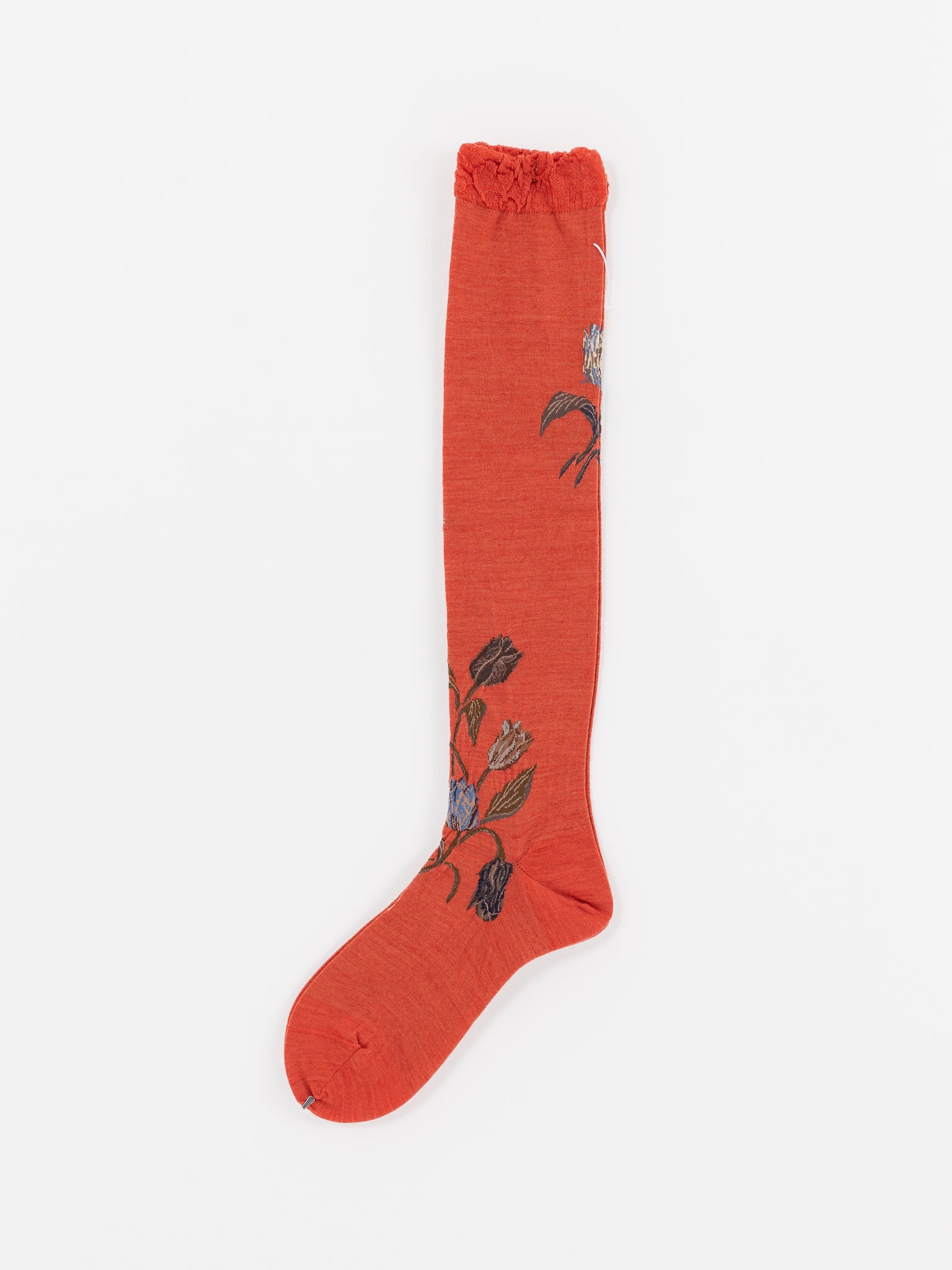 Antipast Tulip Bouquet High Socks in Coral - ANTIPAST at Worthwhile - shop SOCK