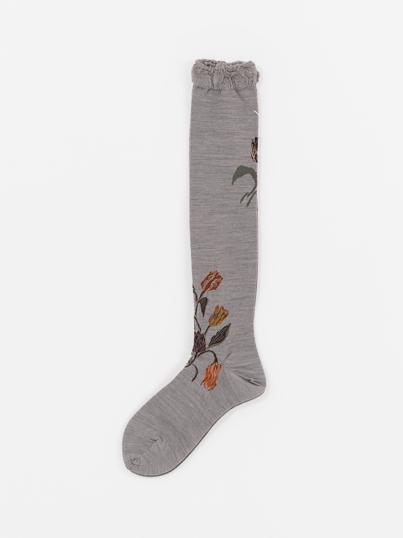 Antipast Tulip Bouquet High Socks in Grey - ANTIPAST at Worthwhile - shop SOCK