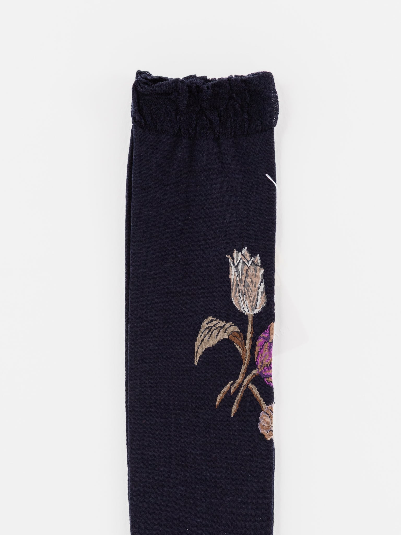 Antipast Tulip Bouquet High Socks in Navy - ANTIPAST at Worthwhile - shop SOCK