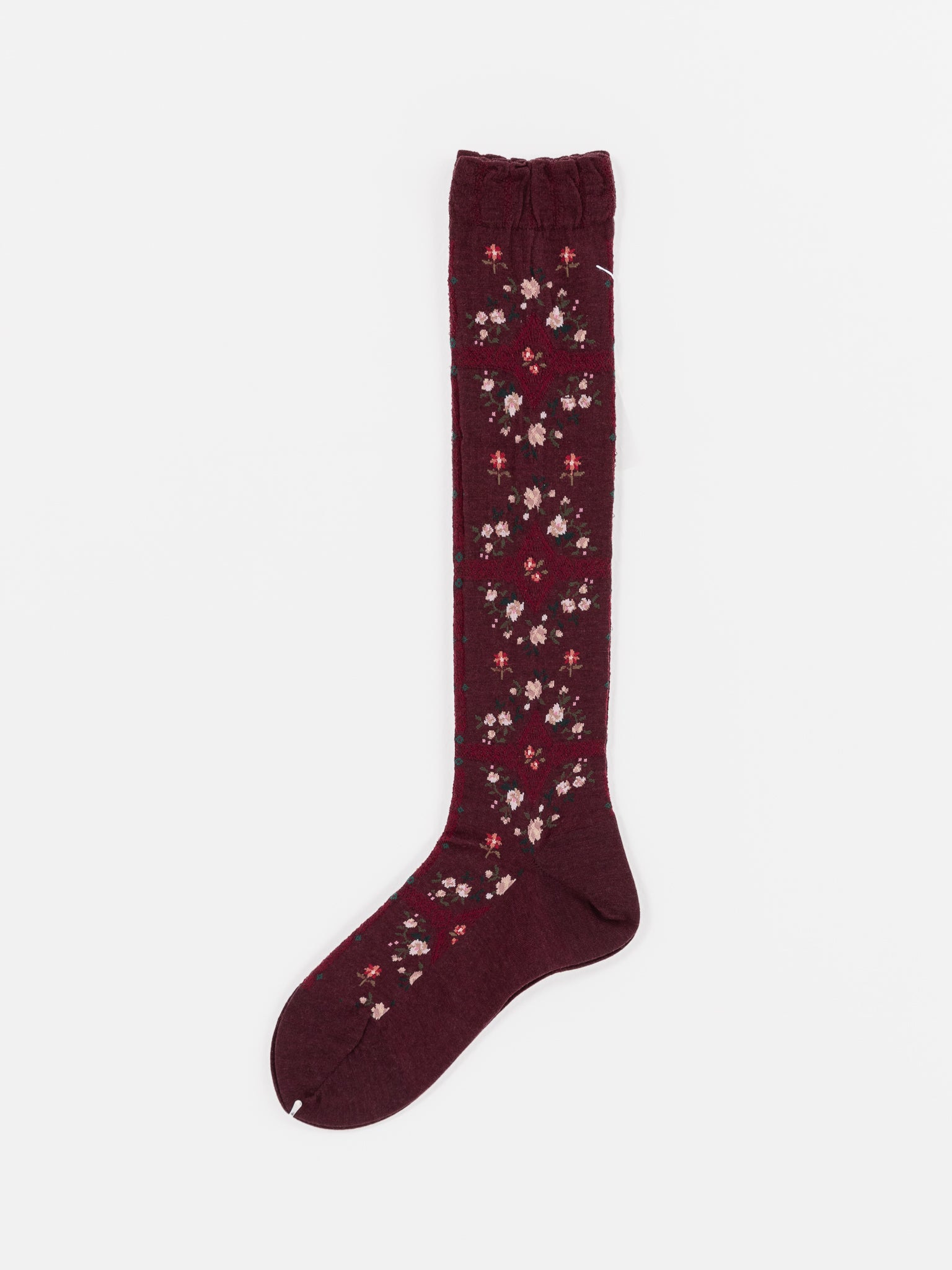 Antipast Rose Wall High Socks in Wine - ANTIPAST at Worthwhile - shop SOCK