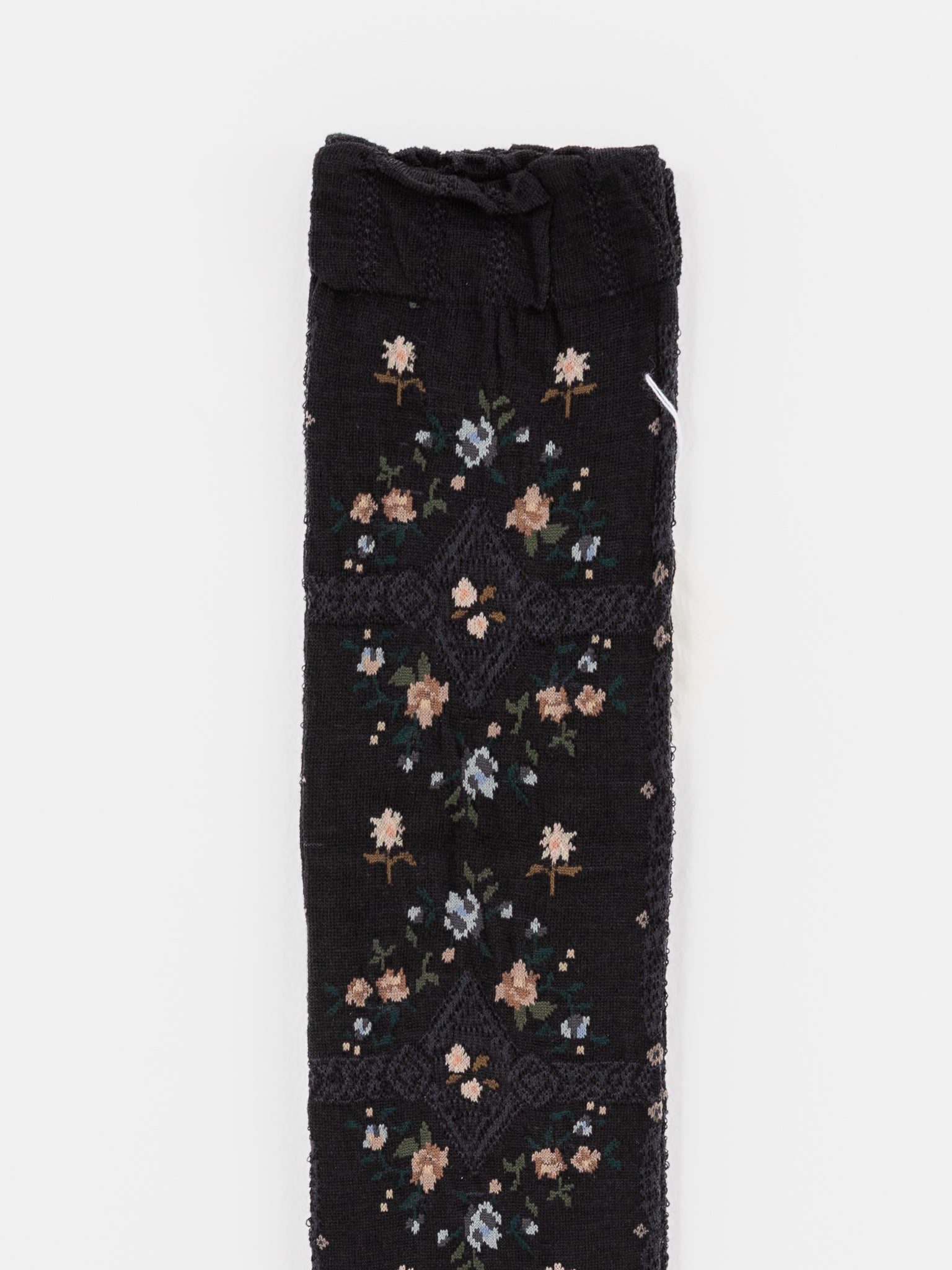 Antipast Rose Wall High Socks in Black - ANTIPAST at Worthwhile - shop SOCK