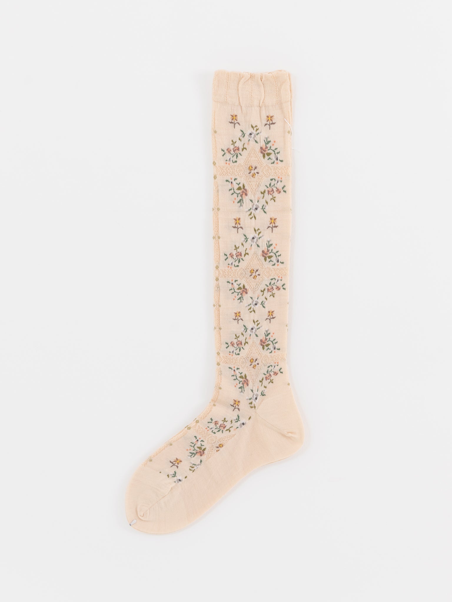 Antipast Rose Wall High Socks in Ivory - ANTIPAST at Worthwhile - shop SOCK