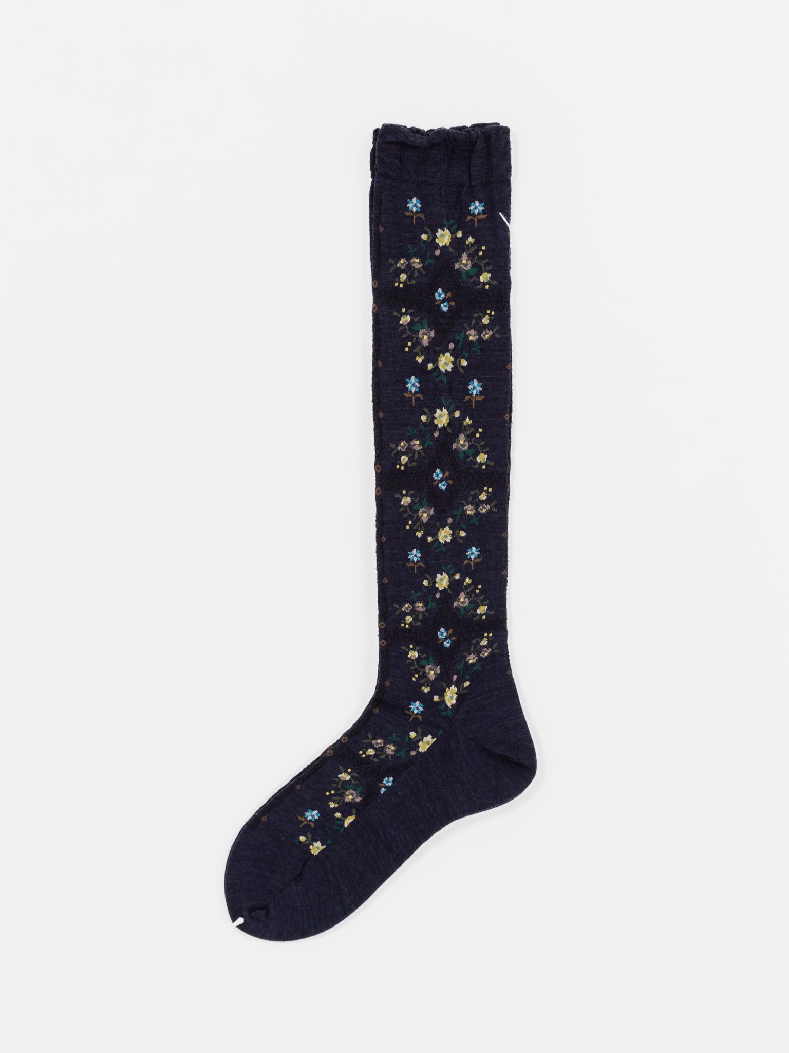 Antipast Rose Wall High Socks in Navy - ANTIPAST at Worthwhile - shop SOCK