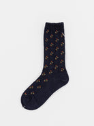 Antipast Flower Stripes Socks in Navy - ANTIPAST at Worthwhile - shop SOCK