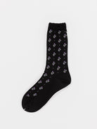 Antipast Flower Stripes Socks in Black - ANTIPAST at Worthwhile - shop SOCK