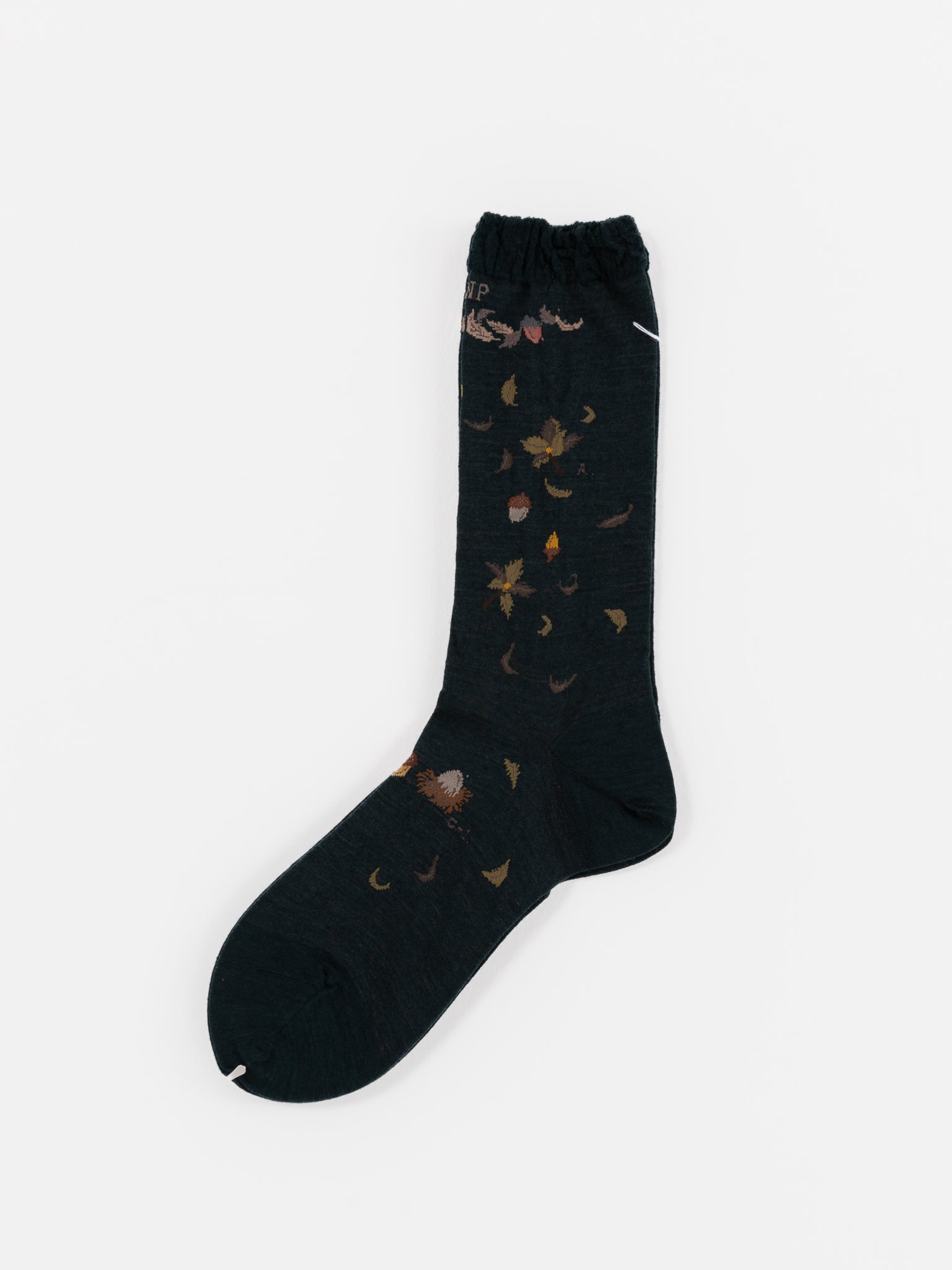 Antipast Wind and Acorn Tree Socks in Dark Green - ANTIPAST at Worthwhile - shop SOCK