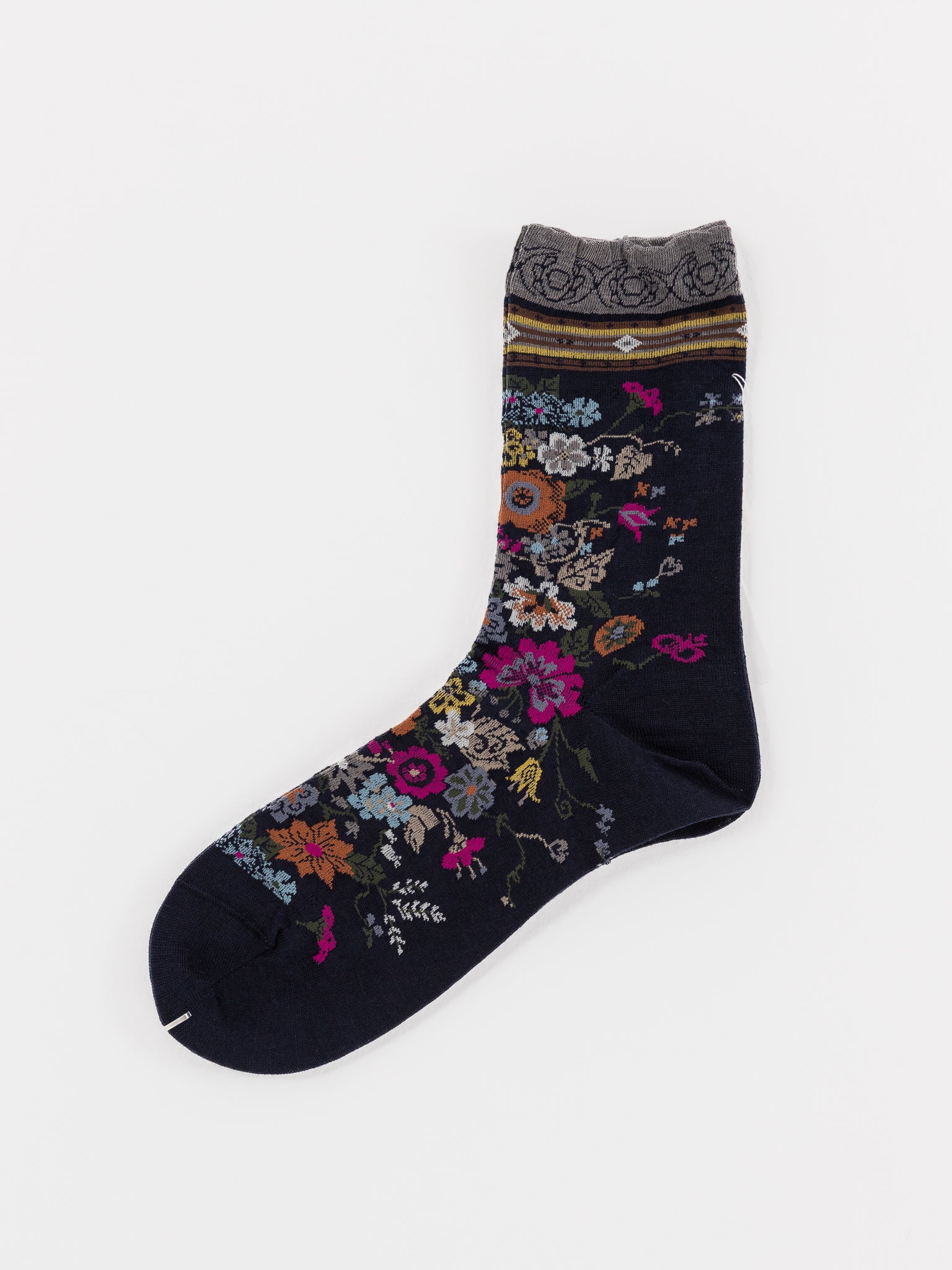 Antipast Happy Flower Socks in Navy - ANTIPAST at Worthwhile - shop SOCK