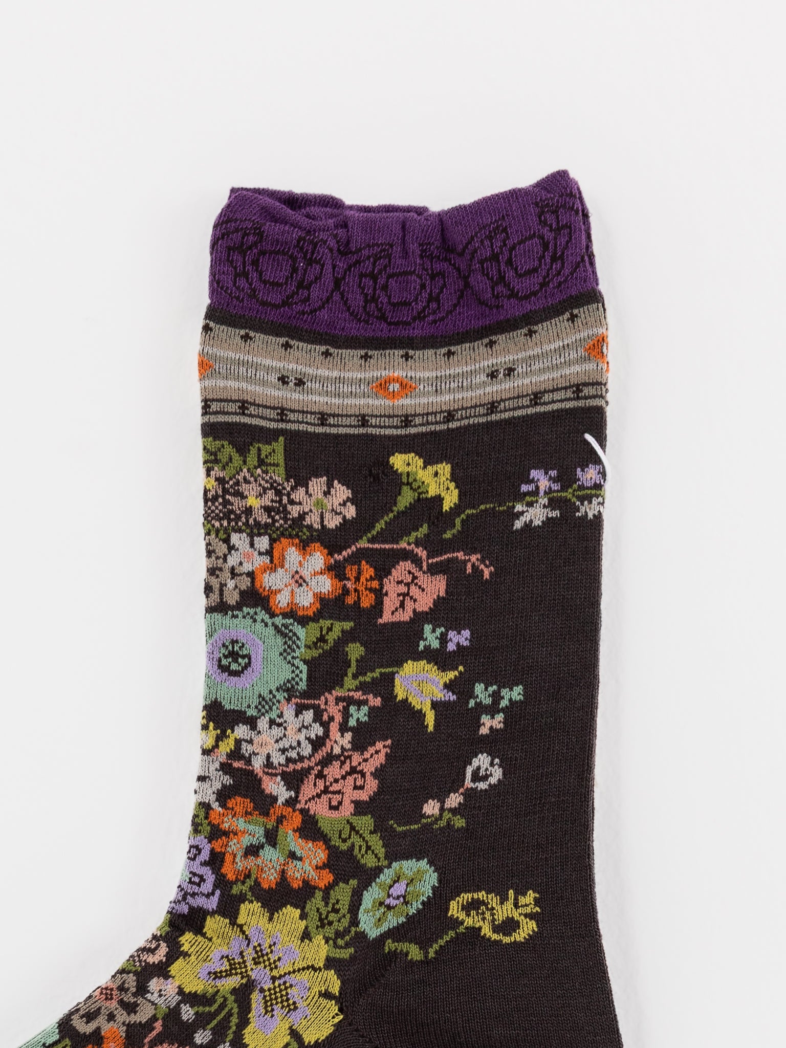 Antipast Happy Flower Socks in Brown - ANTIPAST at Worthwhile - shop SOCK
