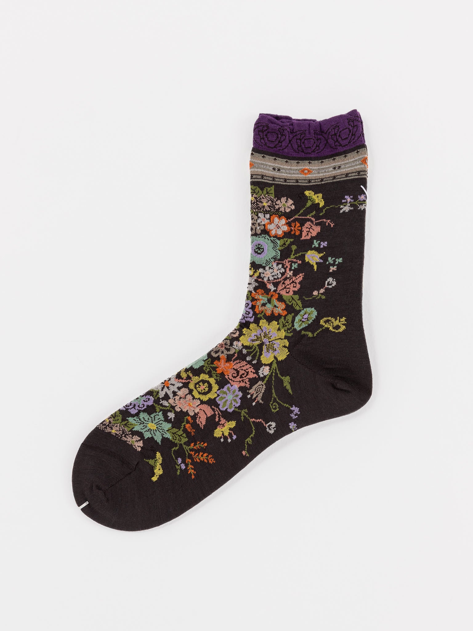 Antipast Happy Flower Socks in Brown - ANTIPAST at Worthwhile - shop SOCK