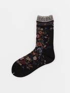 Antipast Happy Flower Socks in Black - ANTIPAST at Worthwhile - shop SOCK
