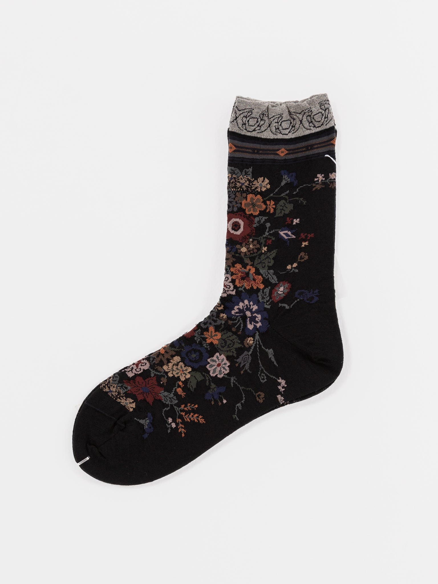 Antipast Happy Flower Socks in Black - ANTIPAST at Worthwhile - shop SOCK