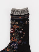 Antipast Happy Flower Socks in Black - ANTIPAST at Worthwhile - shop SOCK