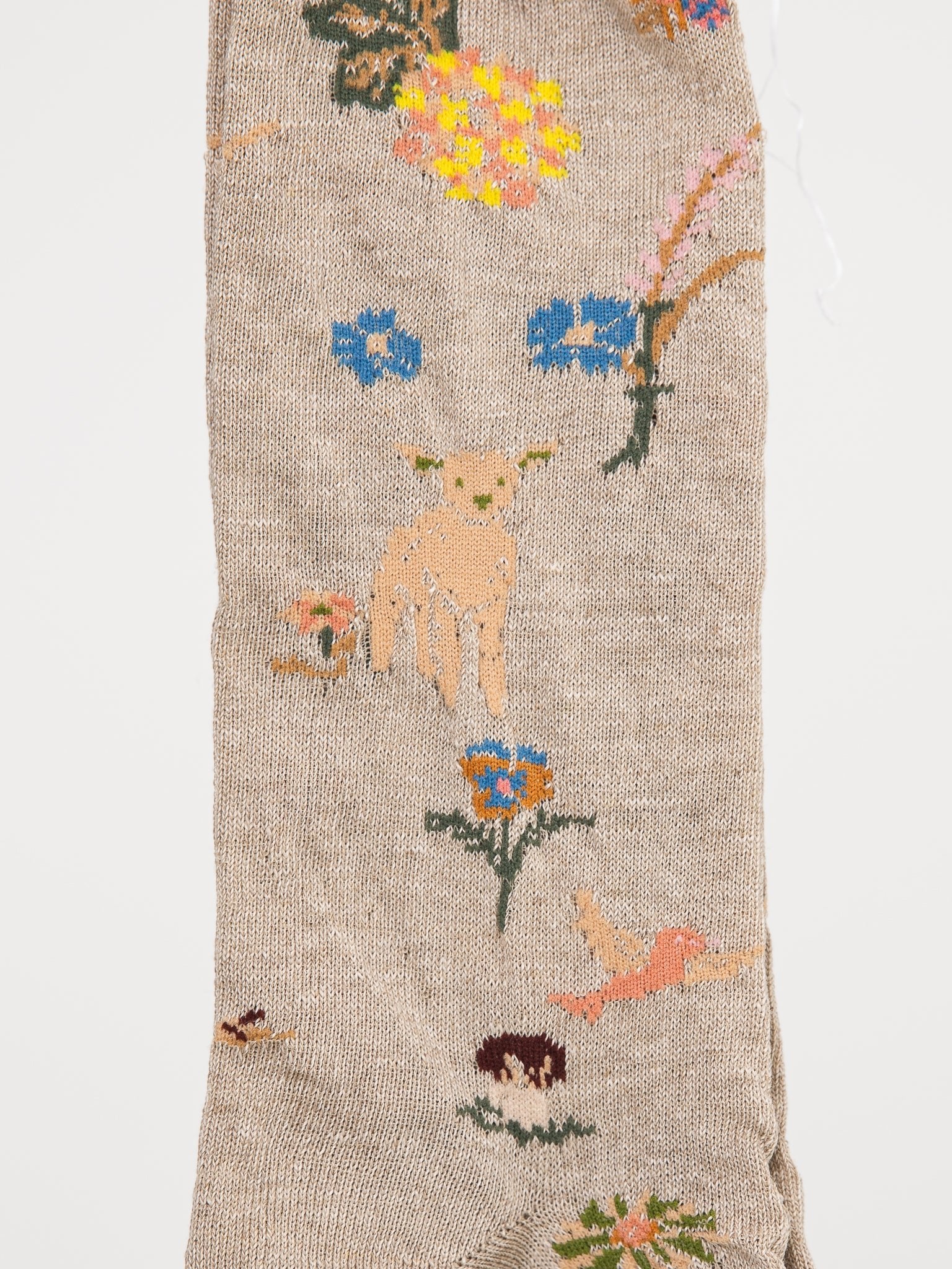 Antipast Garden Flower Socks in Beige - ANTIPAST at Worthwhile - shop SOCK