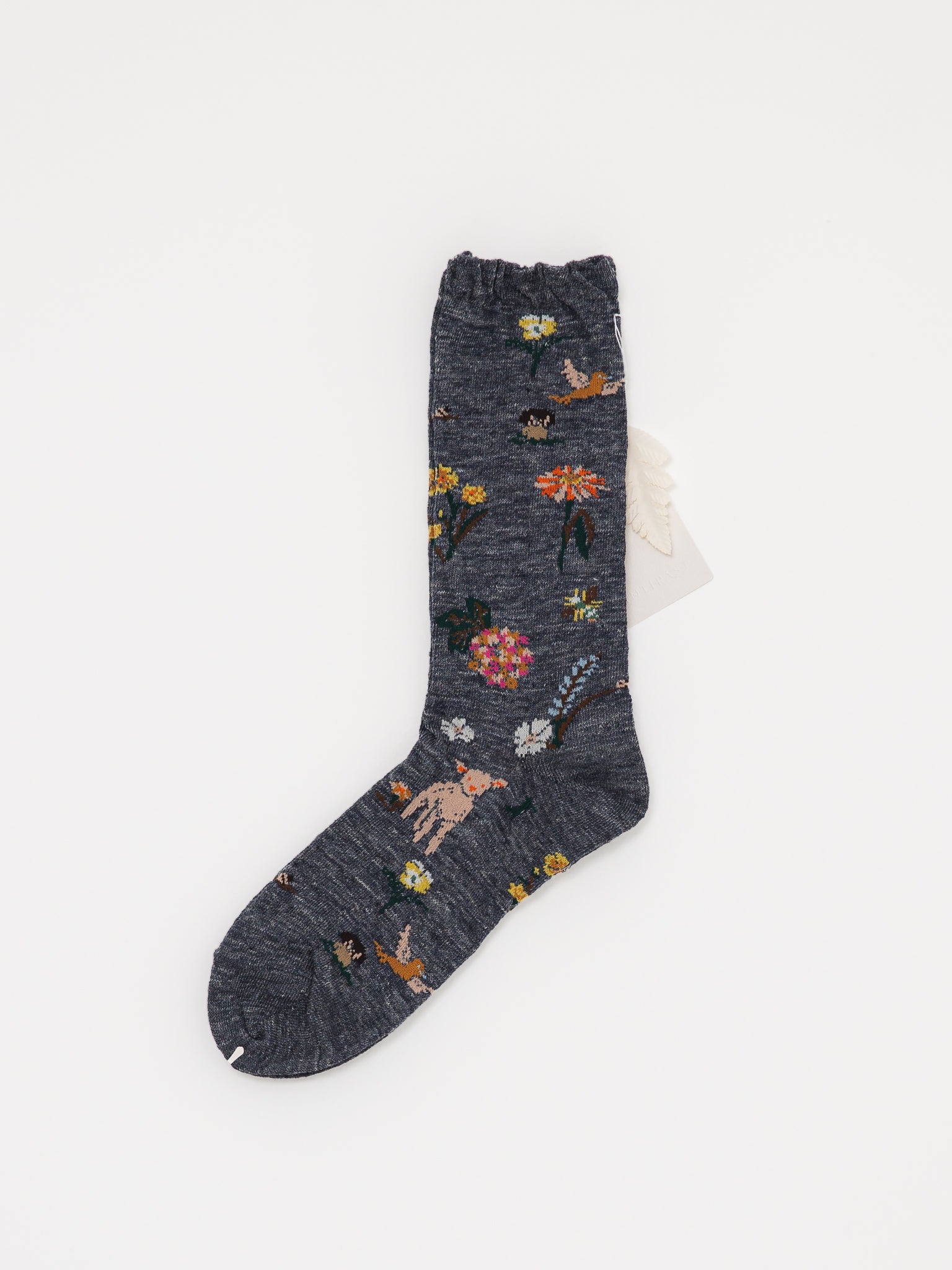 Antipast Garden Flower Socks in Navy - ANTIPAST at Worthwhile - shop SOCK