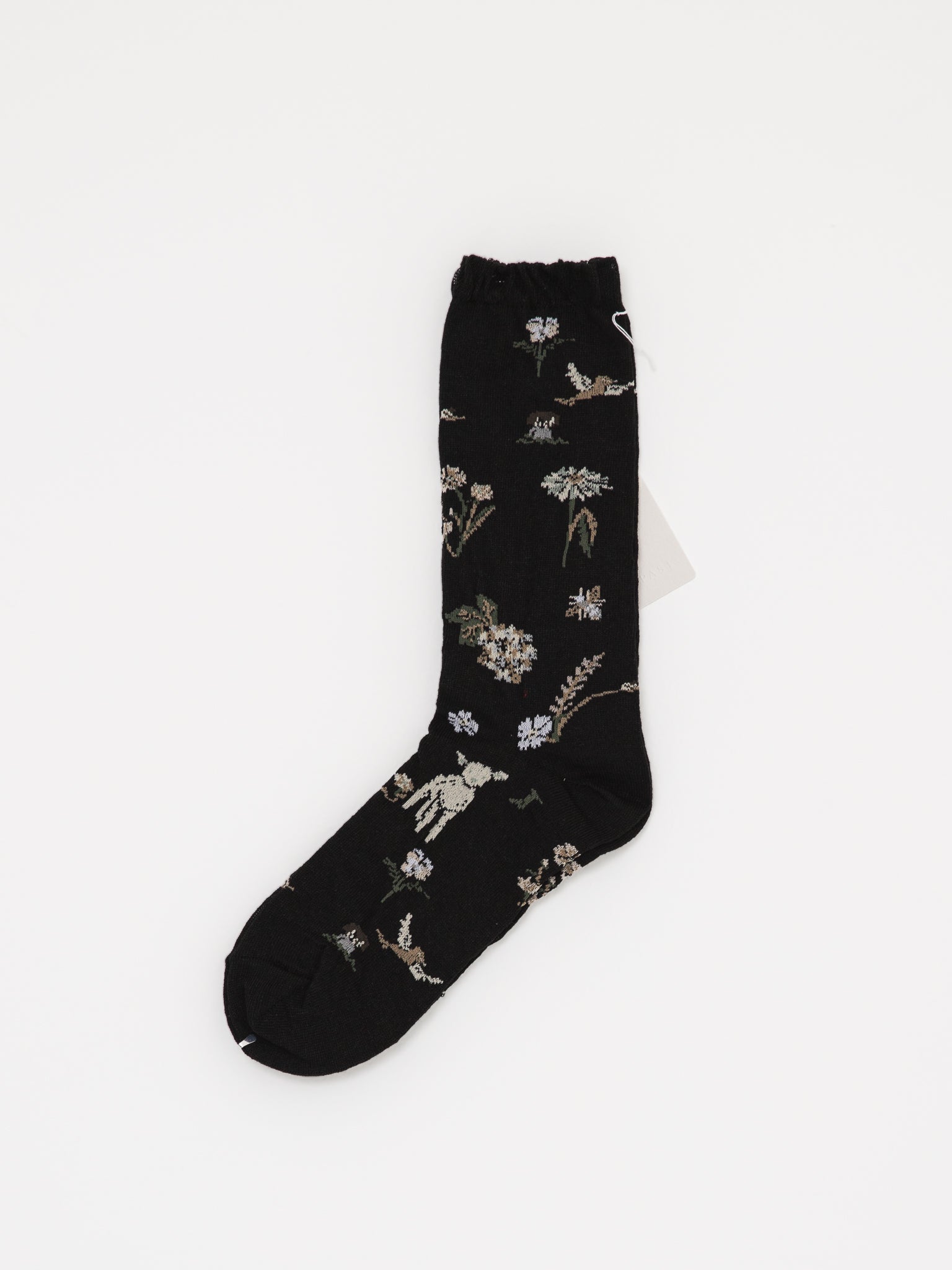 Antipast Garden Flower Socks in Black - ANTIPAST at Worthwhile - shop SOCK