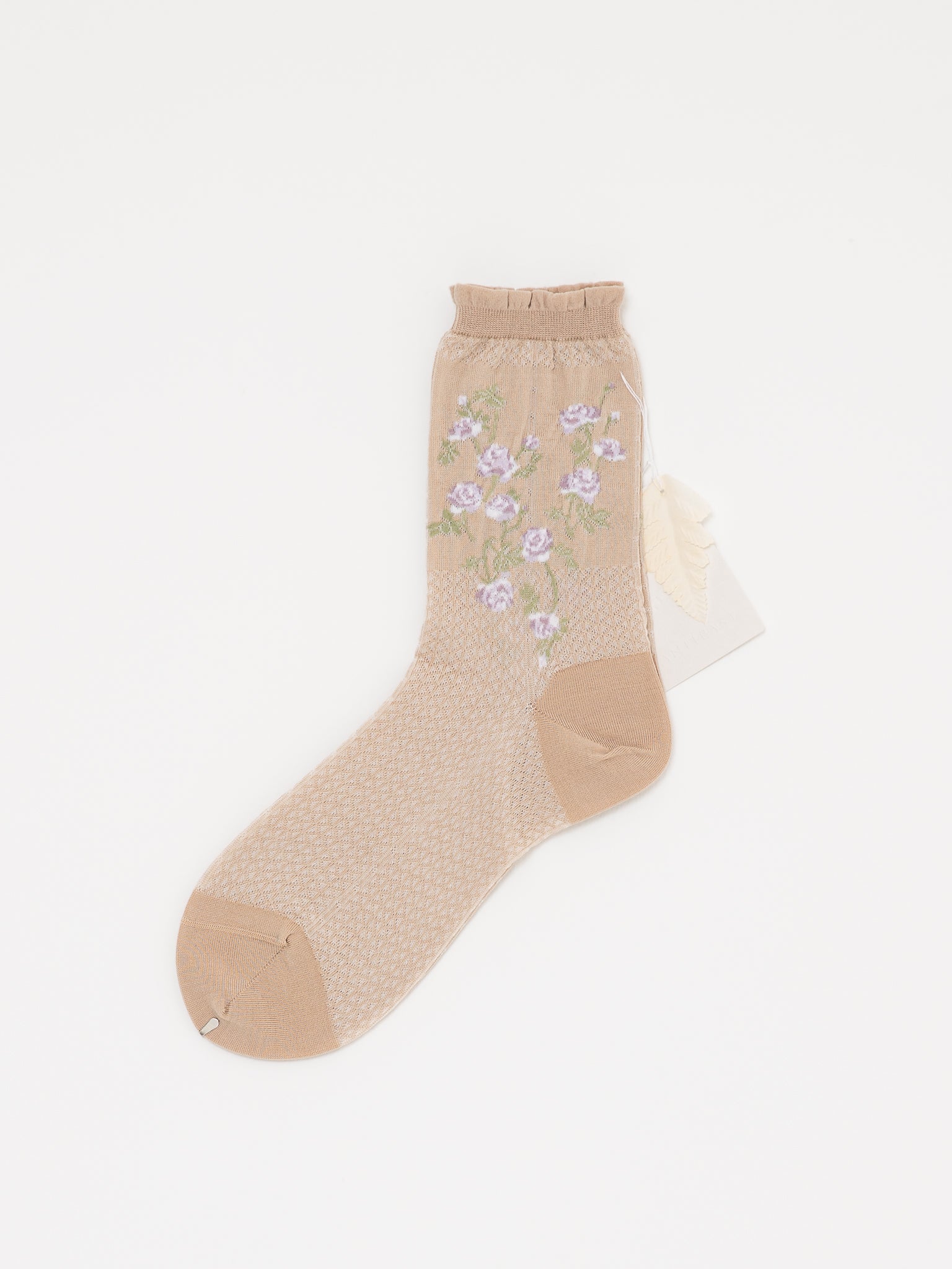 Antipast Flower Basket Socks in Ivory - ANTIPAST at Worthwhile - shop SOCK