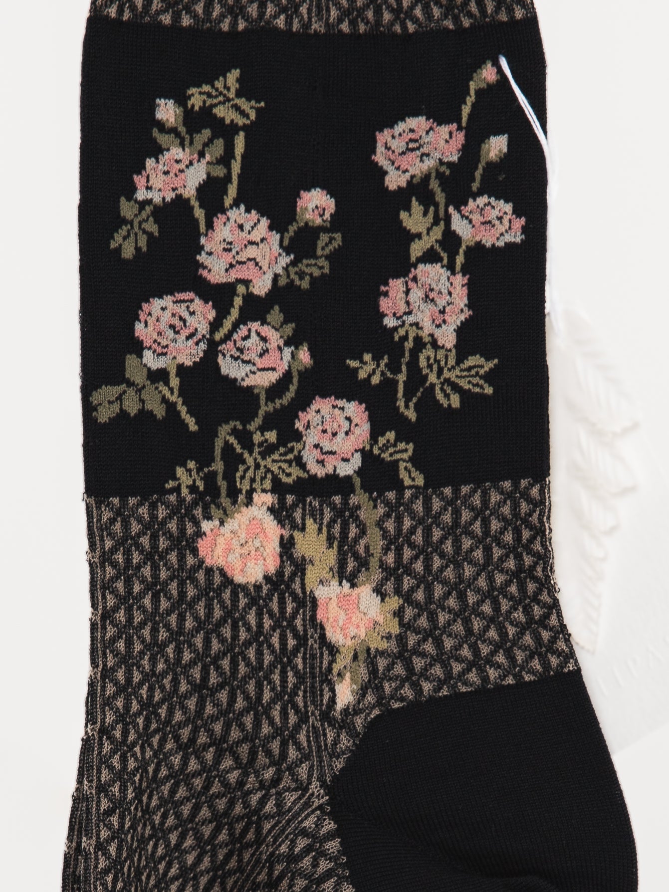 Antipast Flower Basket Socks in Black - ANTIPAST at Worthwhile - shop SOCK