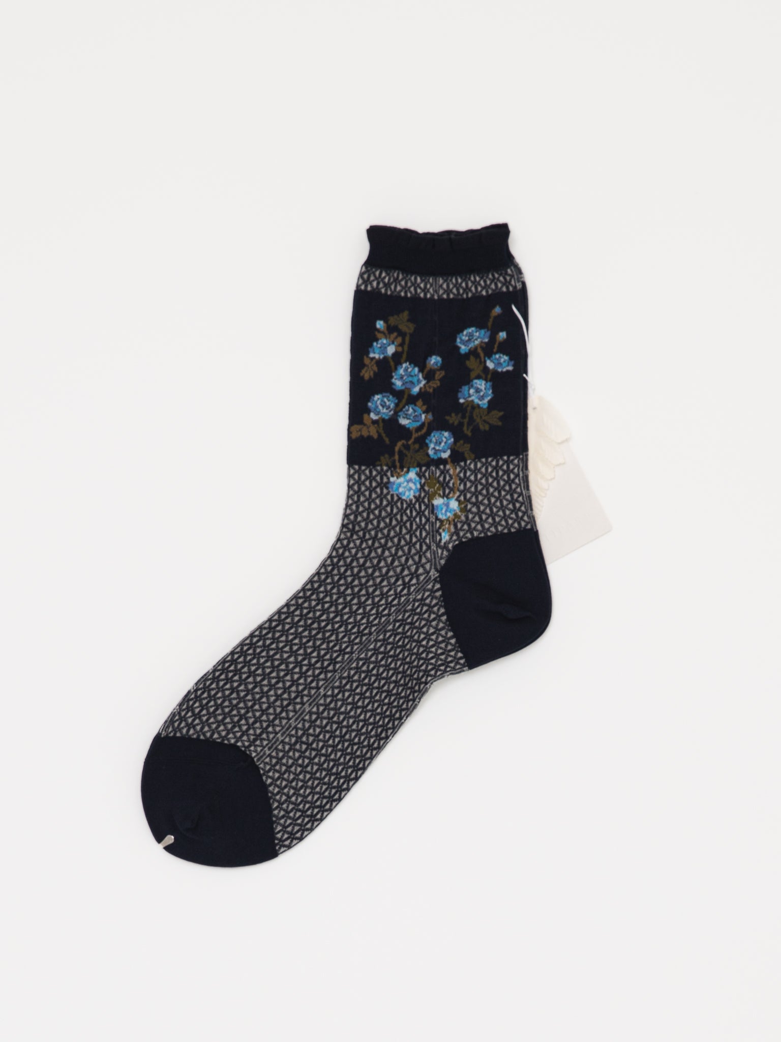 Antipast Flower Basket Socks in Navy - ANTIPAST at Worthwhile - shop SOCK