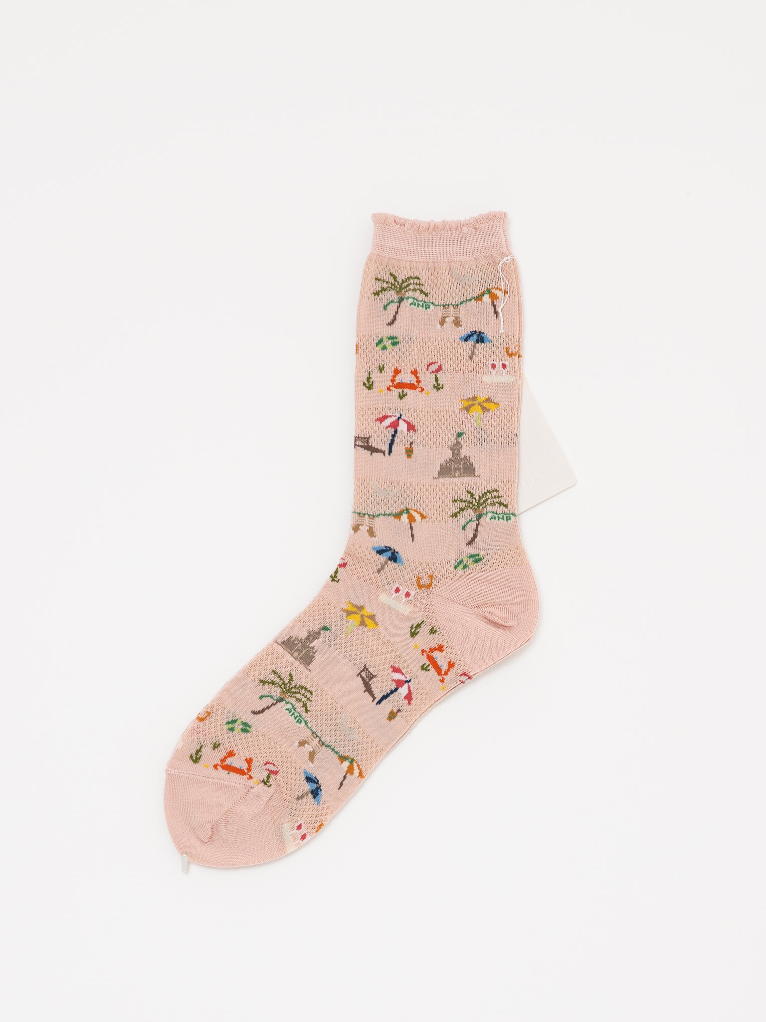 Antipast Summer Beach Socks in Pink - ANTIPAST at Worthwhile - shop SOCK