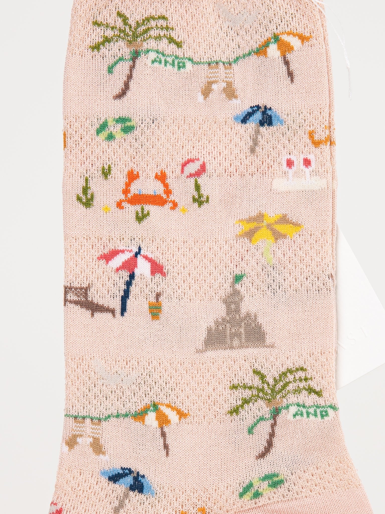 Antipast Summer Beach Socks in Pink - ANTIPAST at Worthwhile - shop SOCK