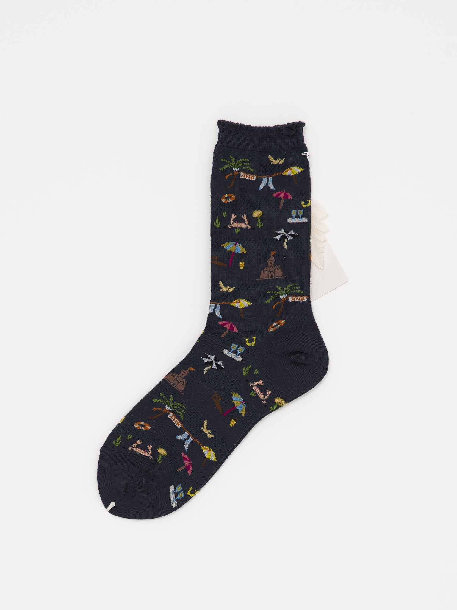 Antipast Summer Beach Socks in Navy - ANTIPAST at Worthwhile - shop SOCK