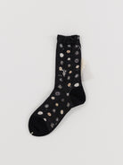 Antipast Polka Flower Socks in Black - ANTIPAST at Worthwhile - shop SOCK