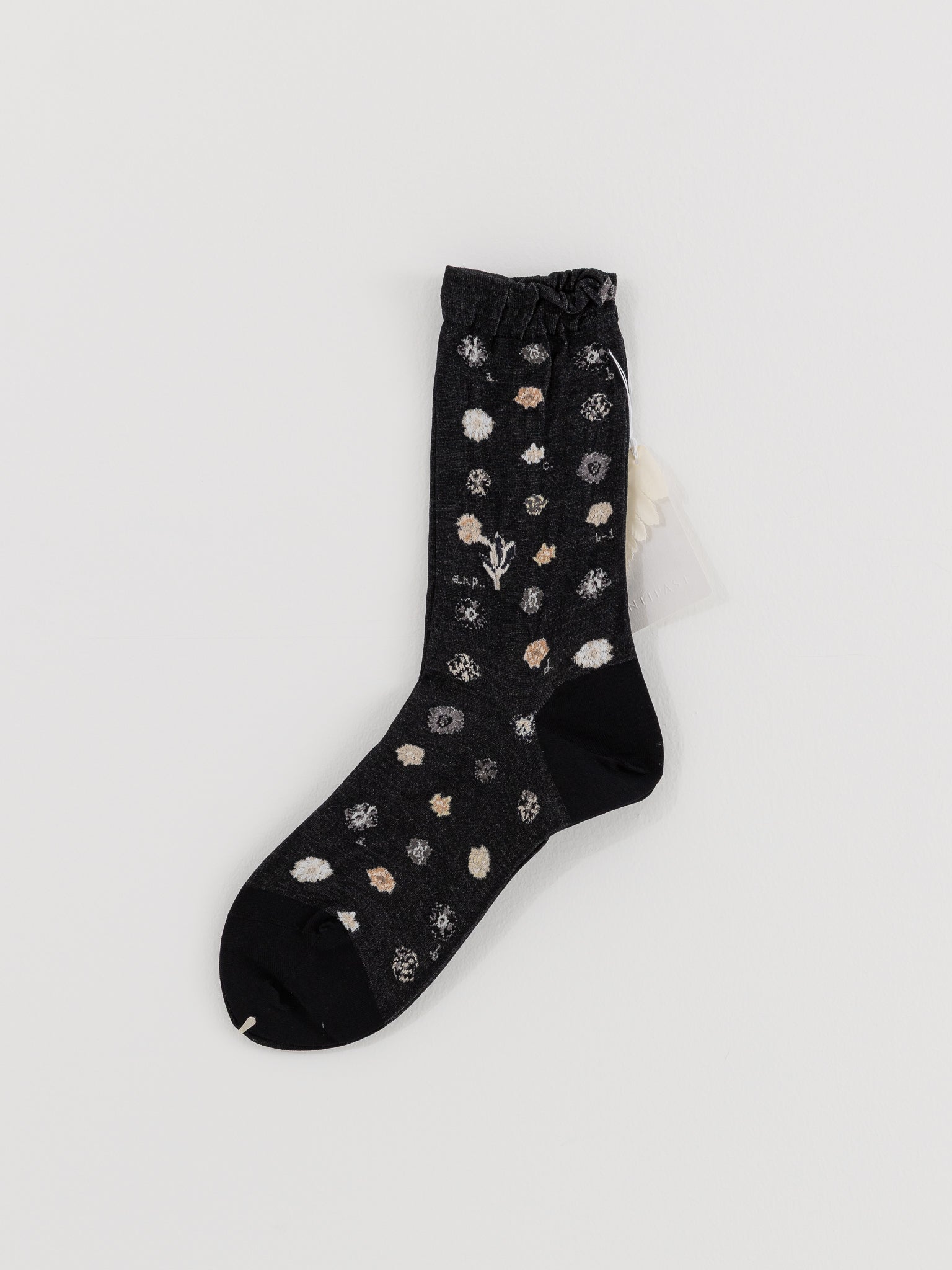Antipast Polka Flower Socks in Black - ANTIPAST at Worthwhile - shop SOCK