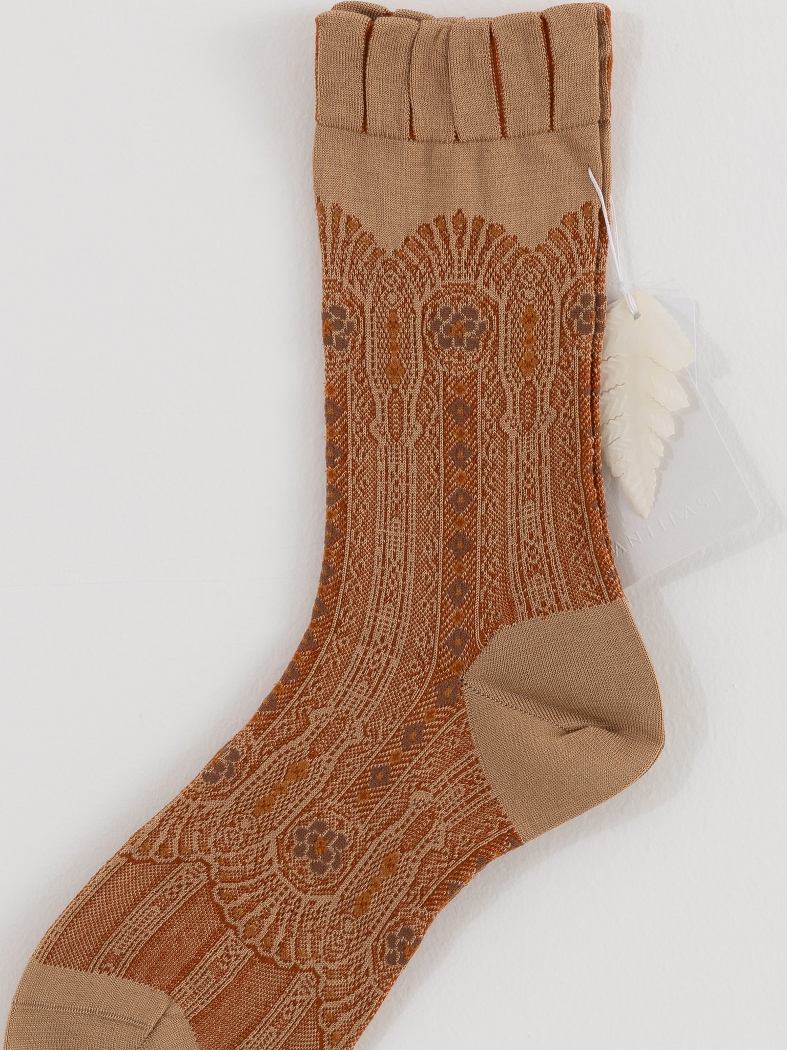 Antipast Lace Fun Socks in Beige - ANTIPAST at Worthwhile - shop SOCK