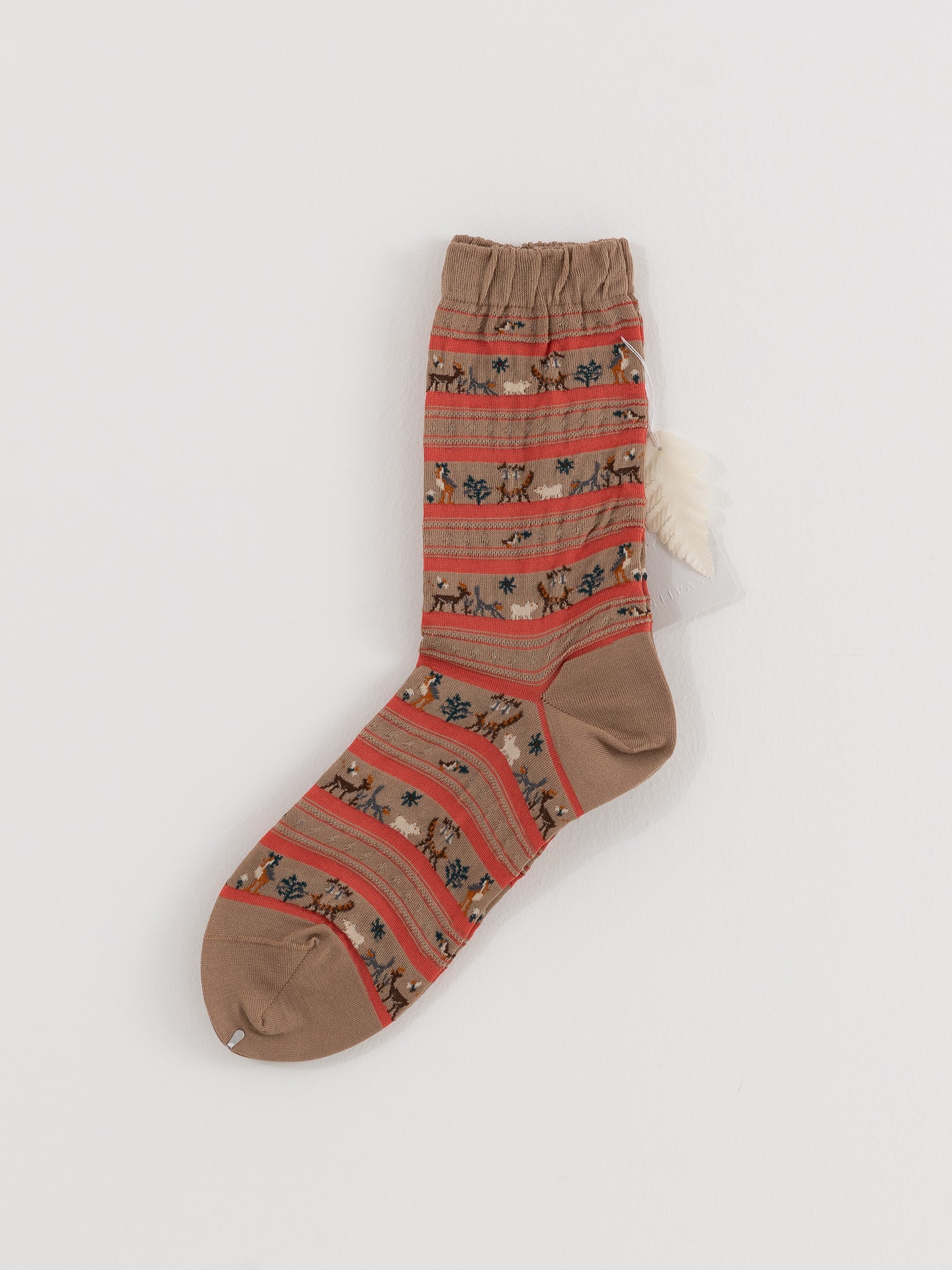 Antipast Parade Safari Socks in Beige - ANTIPAST at Worthwhile - shop SOCK