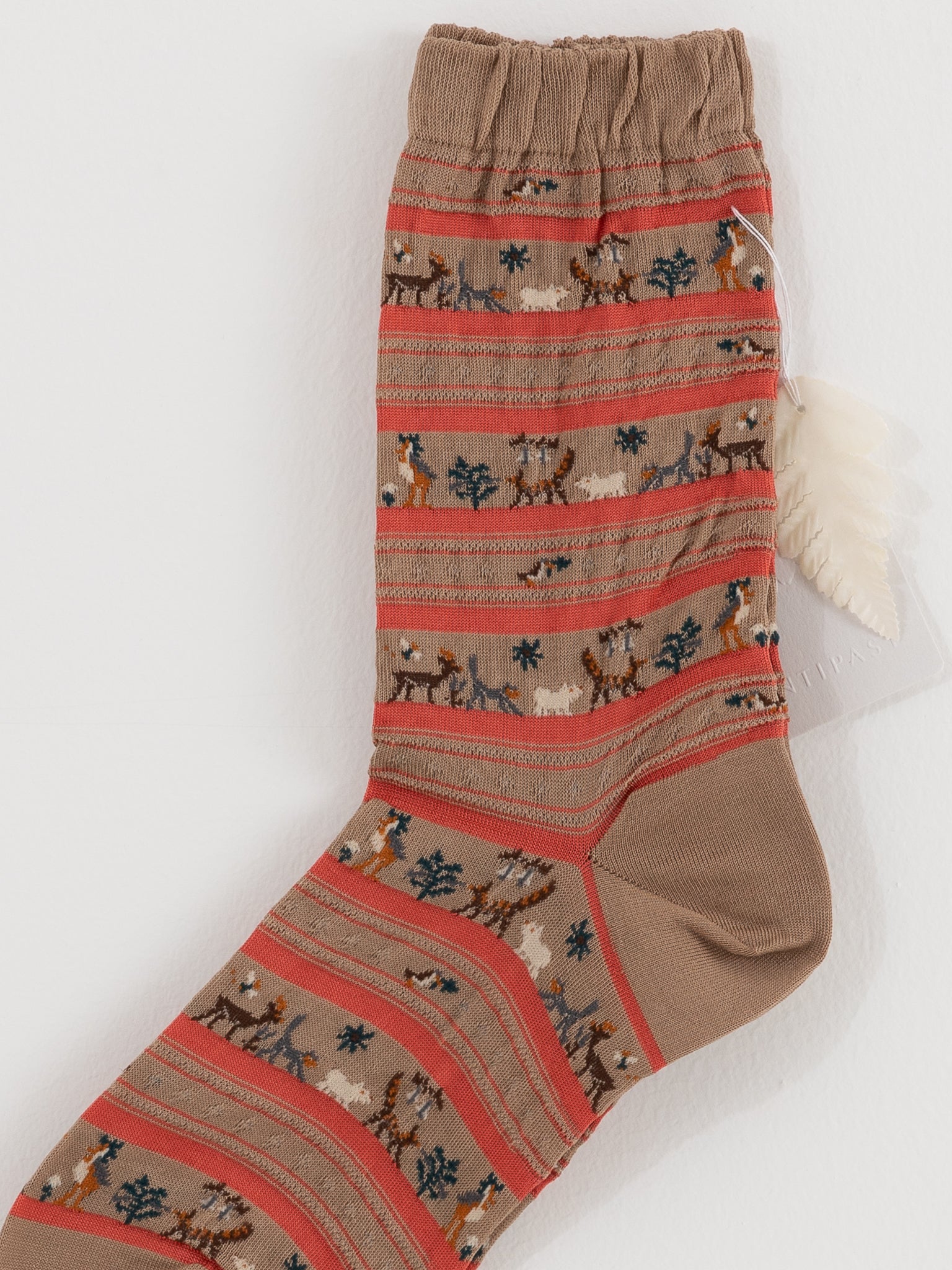 Antipast Parade Safari Socks in Beige - ANTIPAST at Worthwhile - shop SOCK