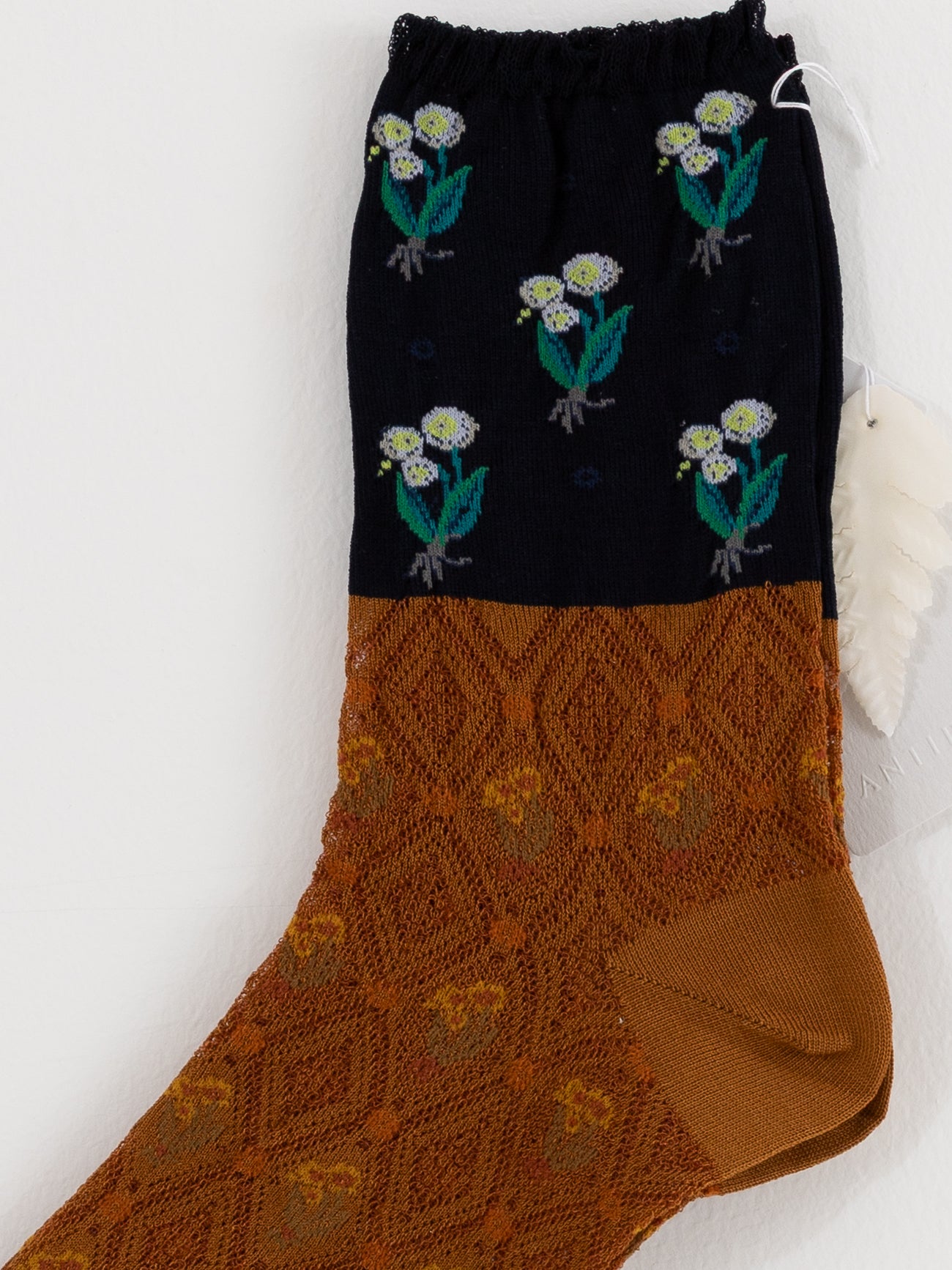 Antipast Lily of the Valley Socks in Camel - ANTIPAST at Worthwhile - shop SOCK