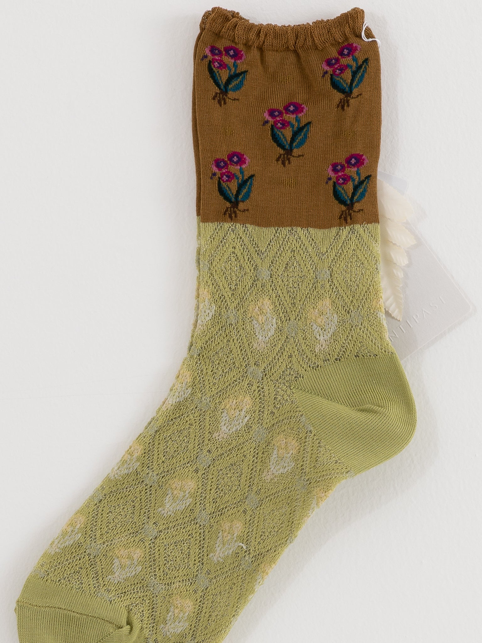 Antipast Lily of the Valley Socks in Green - ANTIPAST at Worthwhile - shop SOCK
