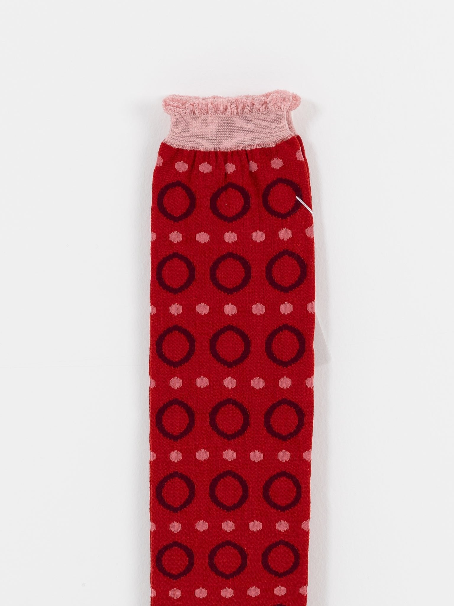 Antipast Ring Ring Ring High Socks in Red - ANTIPAST at Worthwhile - shop SOCK
