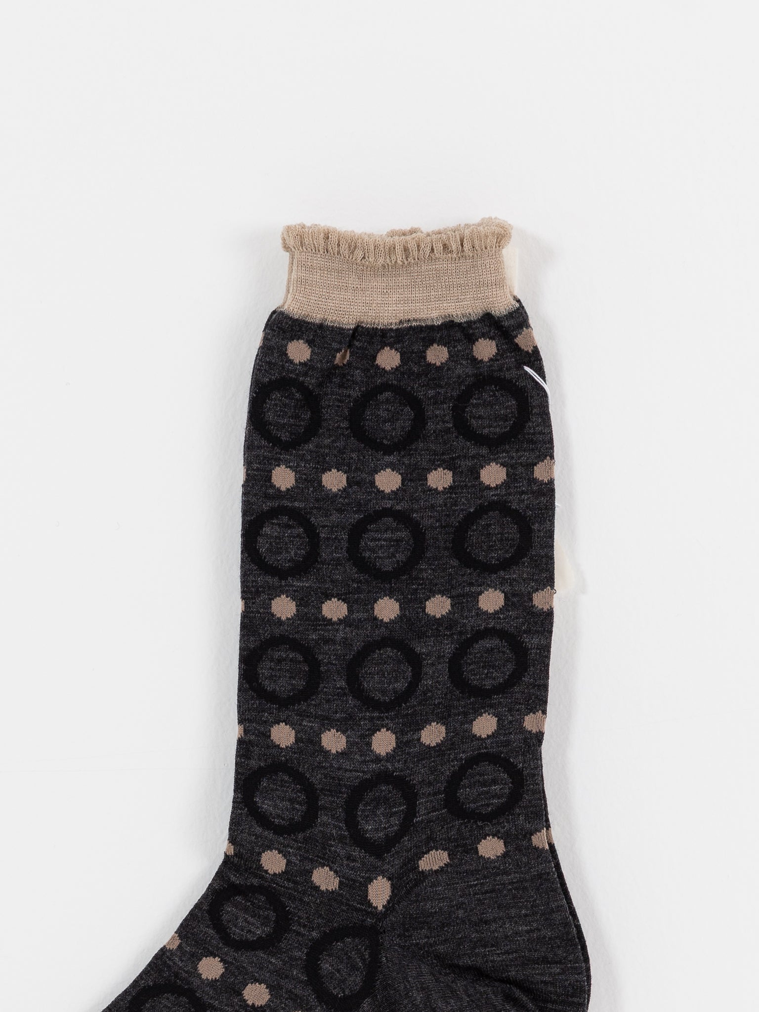 Antipast Ring Ring Ring Socks in Charcoal - ANTIPAST at Worthwhile - shop SOCK