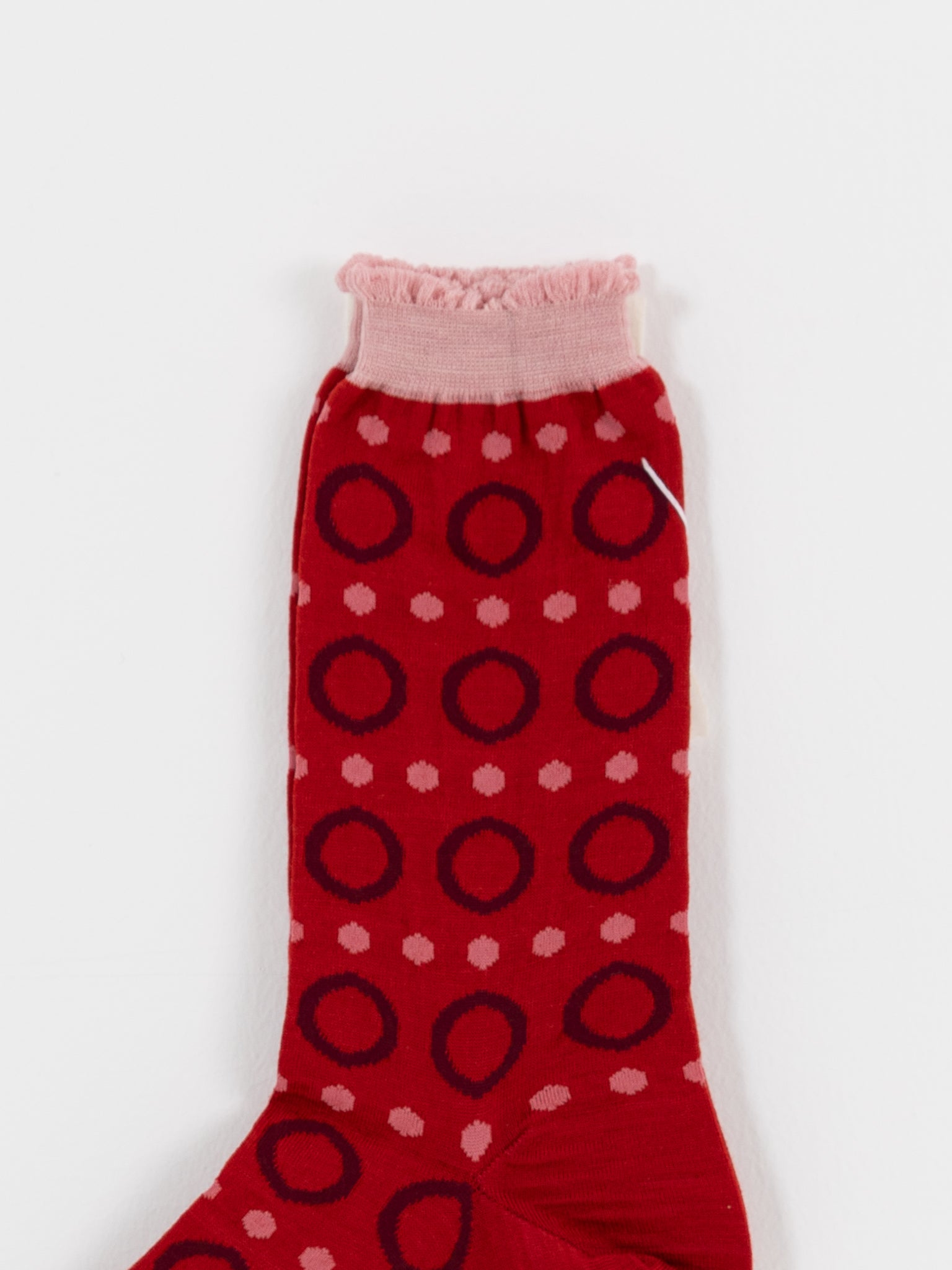 Antipast Ring Ring Ring Socks in Red - ANTIPAST at Worthwhile - shop SOCK