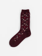 Antipast Rose Wall Socks in Wine - ANTIPAST at Worthwhile - shop SOCK