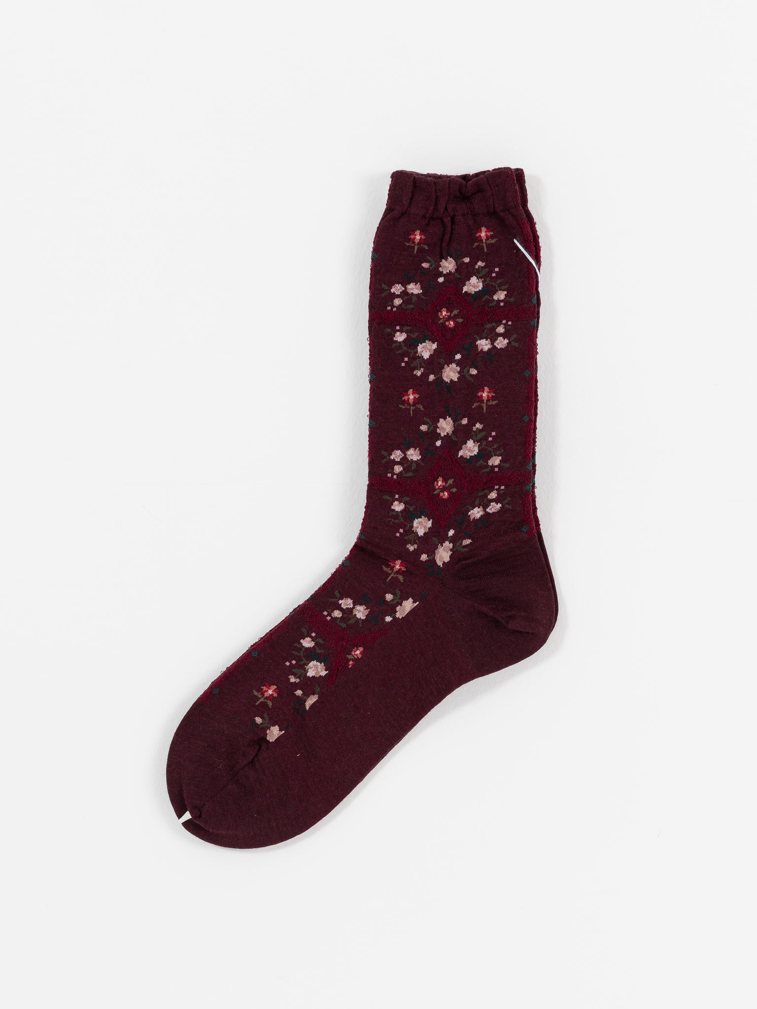 Antipast Rose Wall Socks in Wine - ANTIPAST at Worthwhile - shop SOCK