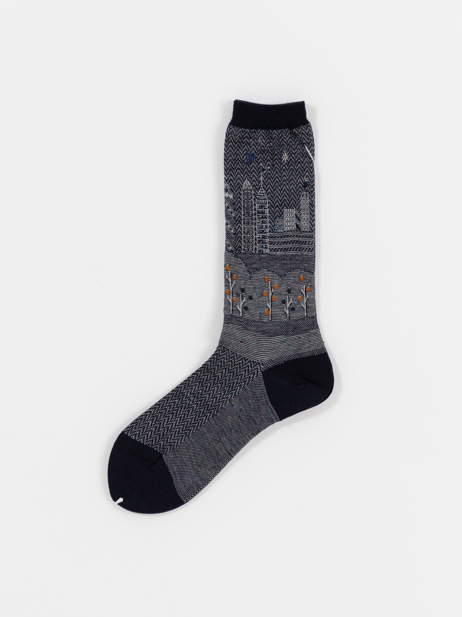 Antipast City Scape Socks in Navy - ANTIPAST at Worthwhile - shop SOCK