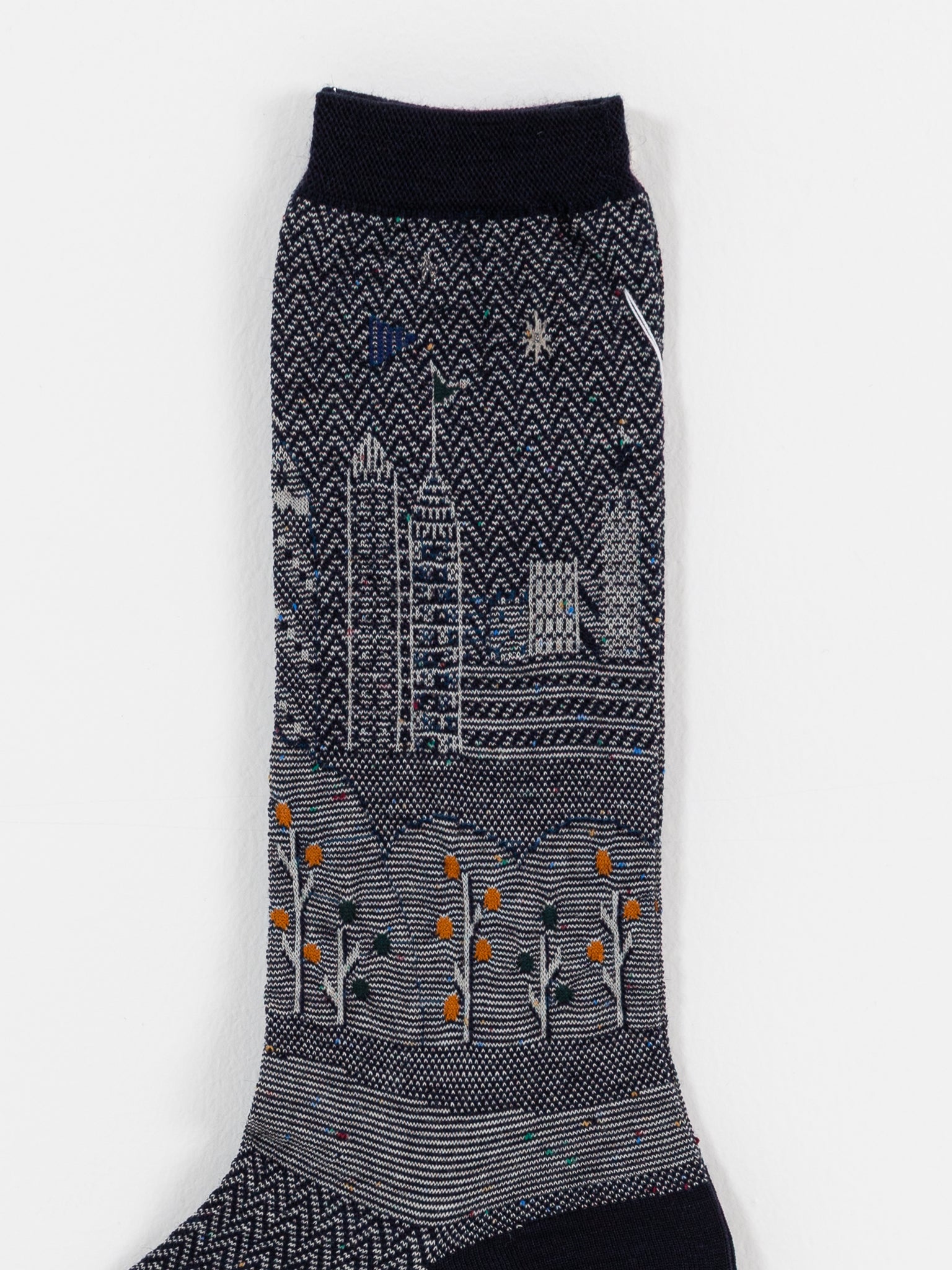 Antipast City Scape Socks in Navy - ANTIPAST at Worthwhile - shop SOCK