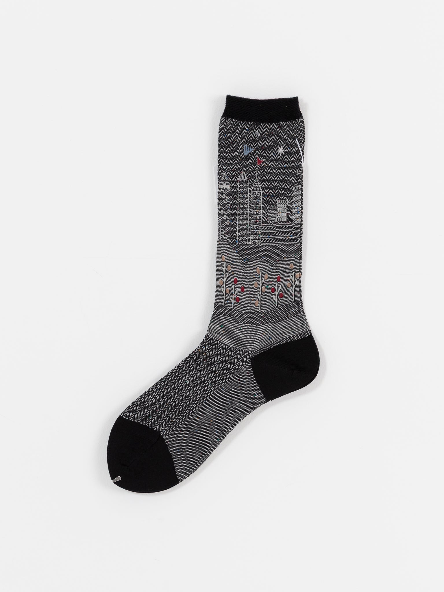 Antipast City Scape Socks in Black - ANTIPAST at Worthwhile - shop SOCK