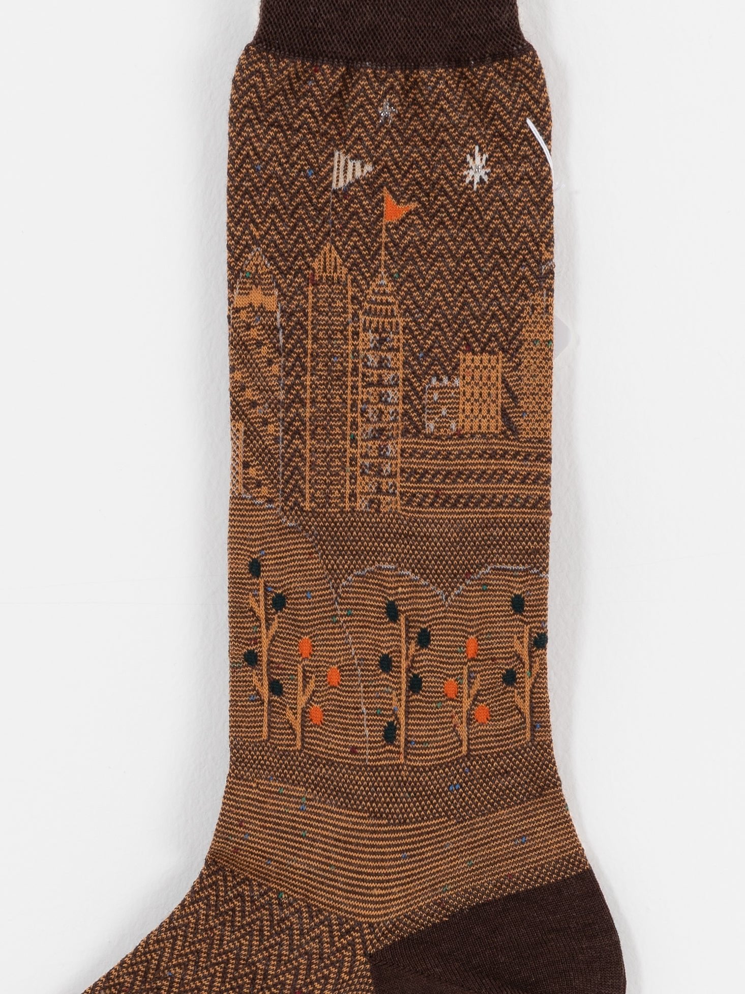 Antipast City Scape Socks in Brown - ANTIPAST at Worthwhile - shop SOCK