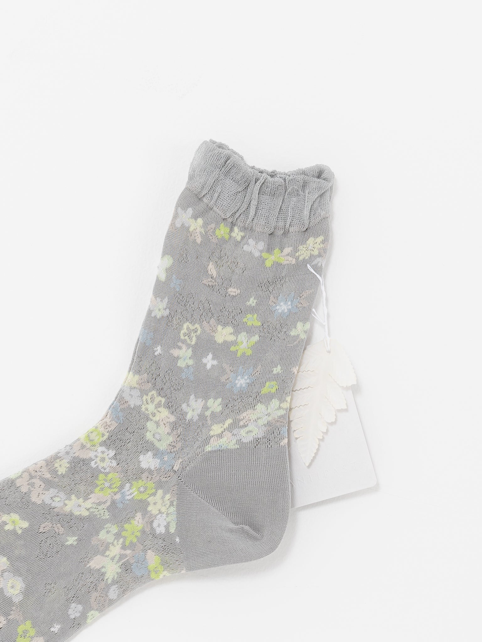 Antipast Peace Flower Socks, Light Grey - Worthwhile