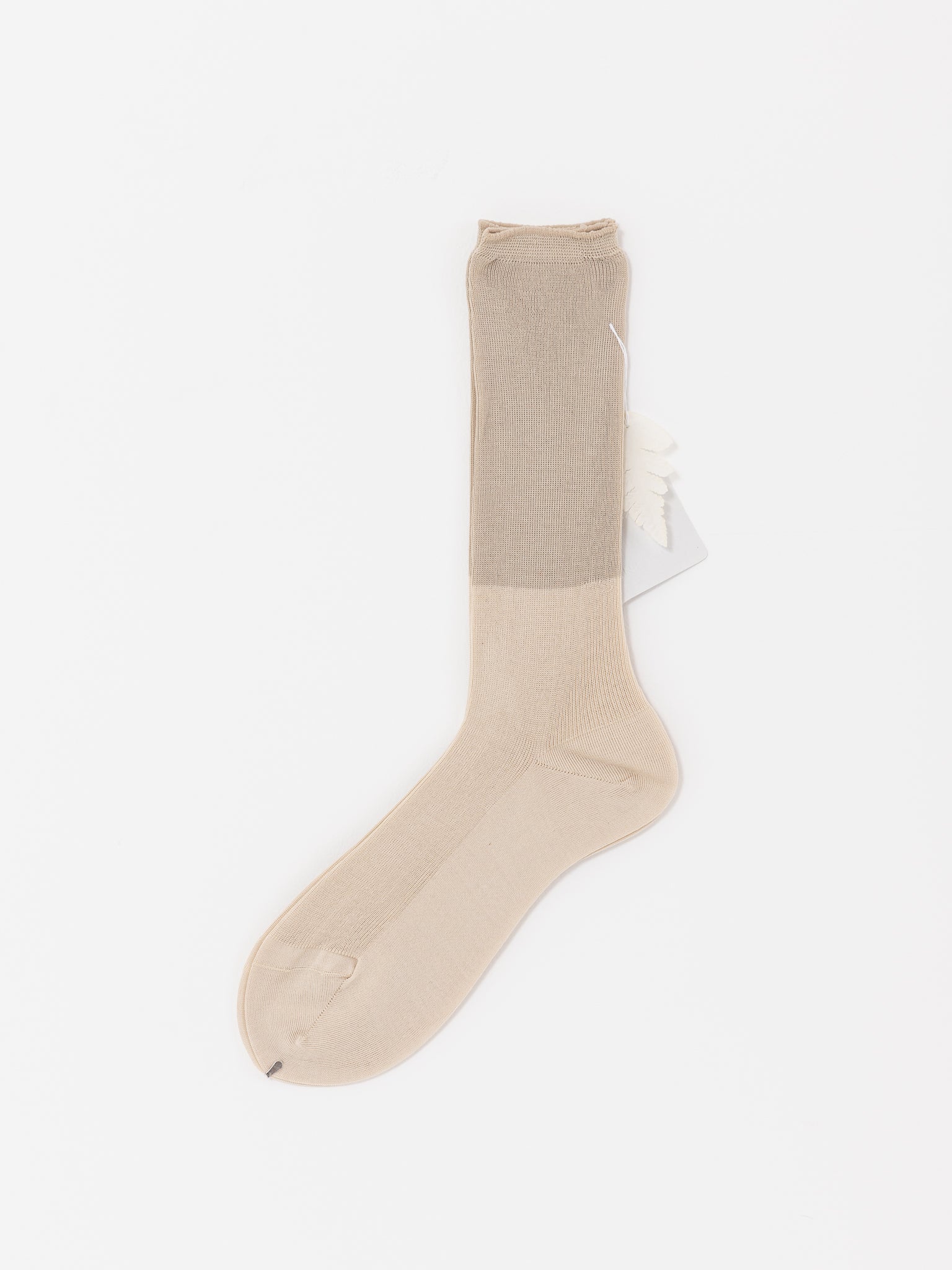 Antipast Two Tone Rib Socks, Ivory/Beige - Worthwhile