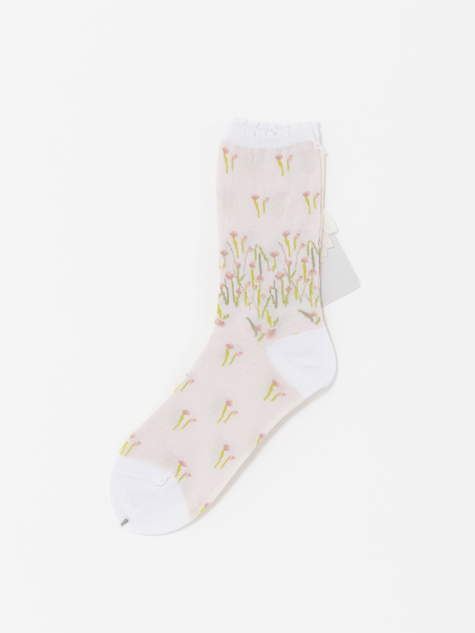 Antipast Full Fly Flower Socks, White - Worthwhile