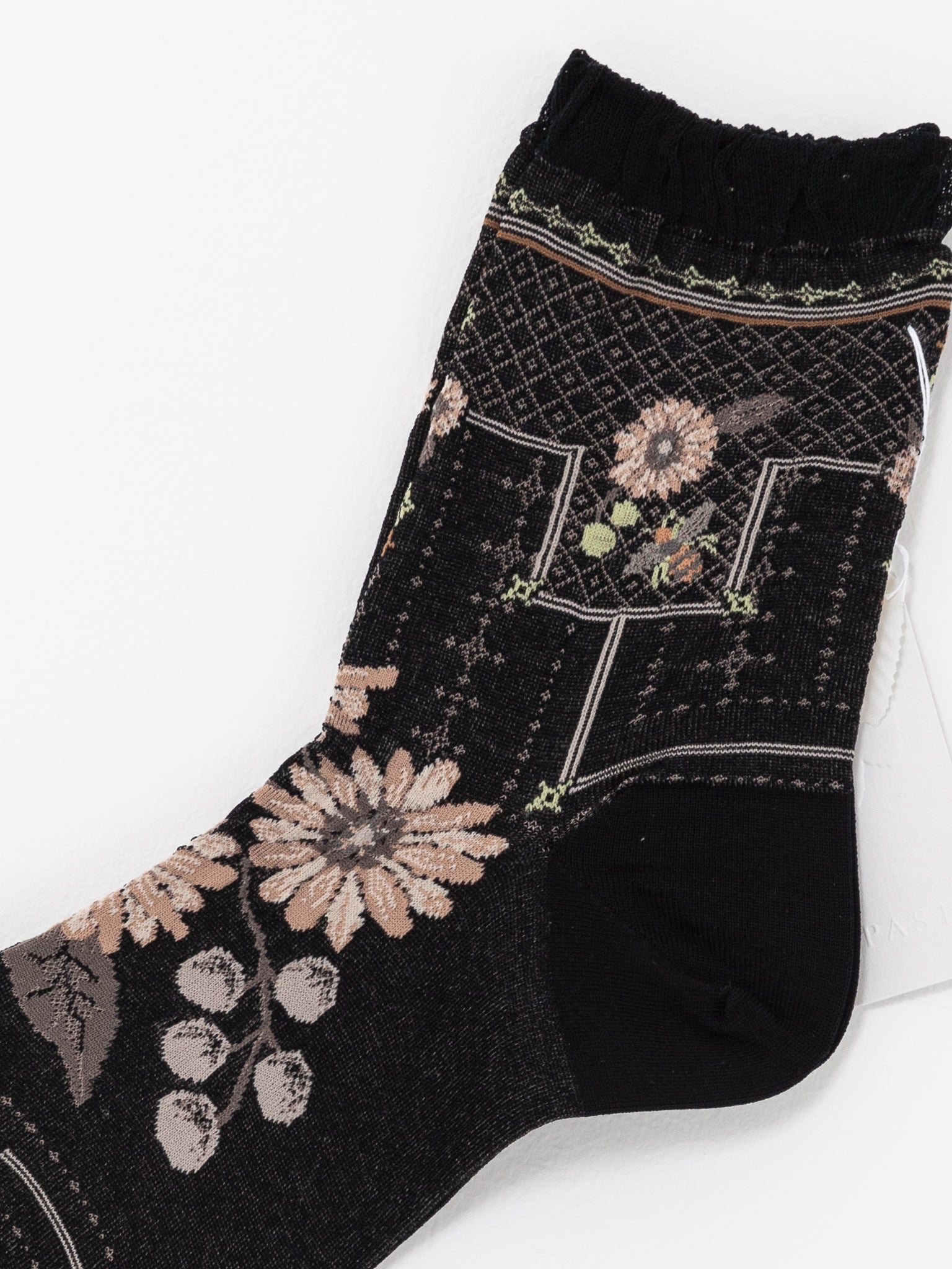 Antipast Gerbera Ankle Socks, Black - Worthwhile