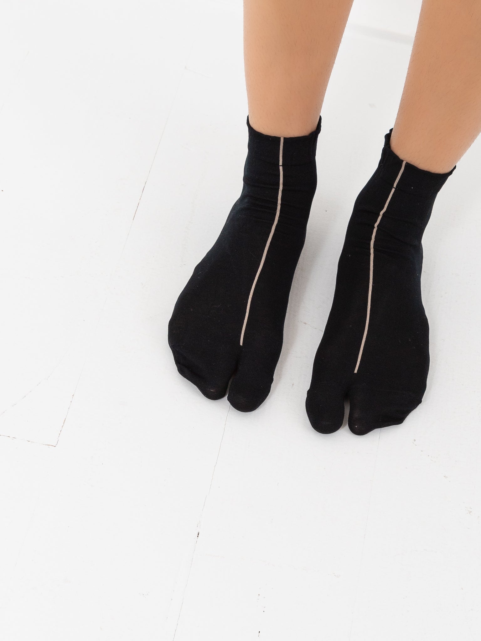 Antipast Tabi Ankle Socks, Black - Worthwhile
