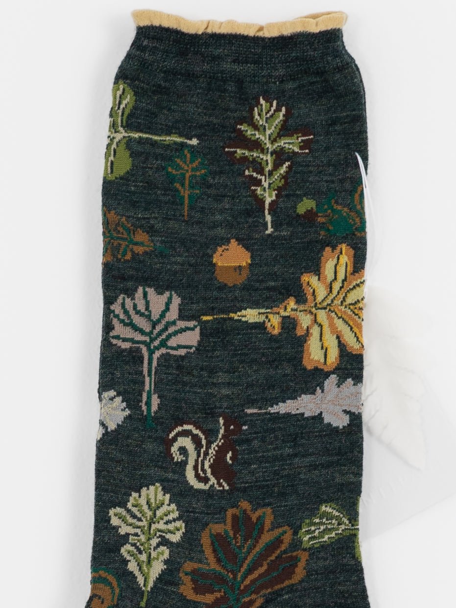 Antipast Autumn Park Socks in Green - ANTIPAST at Worthwhile - shop SOCK