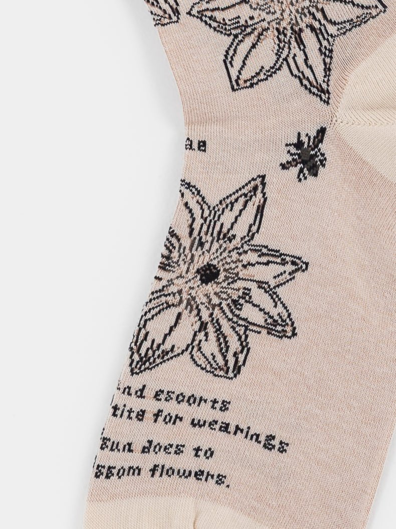Antipast Botanical IV Socks in Ivory - ANTIPAST at Worthwhile - shop SOCK