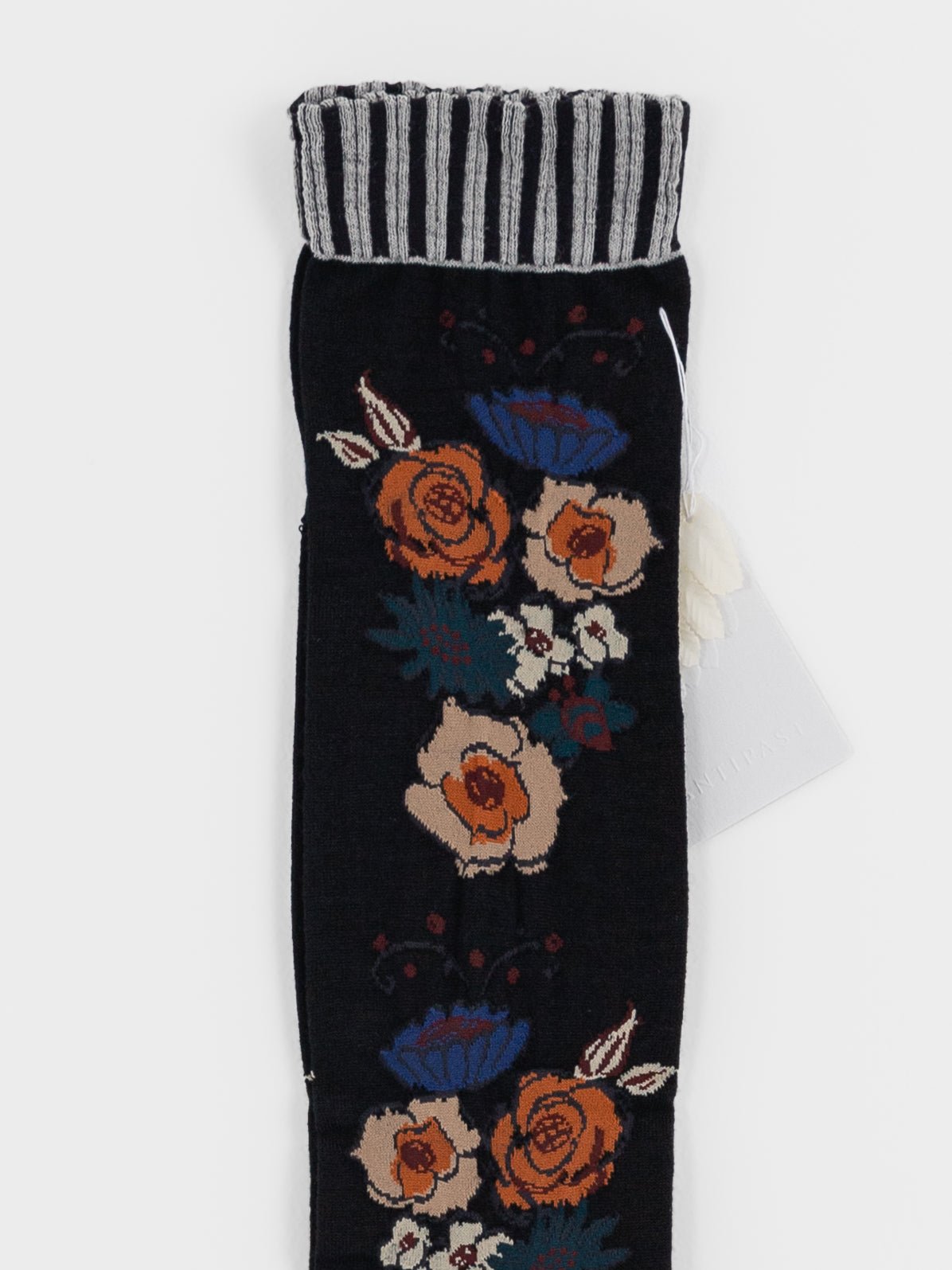 Antipast Cokrico Flower High Socks in Black - ANTIPAST at Worthwhile - shop SOCK