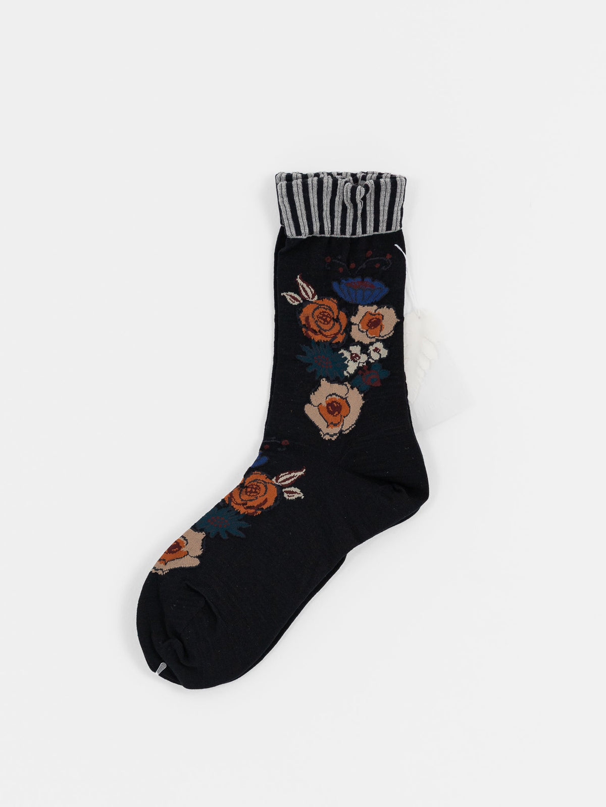 Antipast Cokrico Flower Socks in Black - ANTIPAST at Worthwhile - shop SOCK